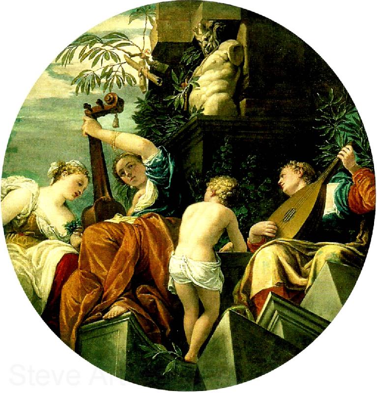 Paolo  Veronese music Norge oil painting art
